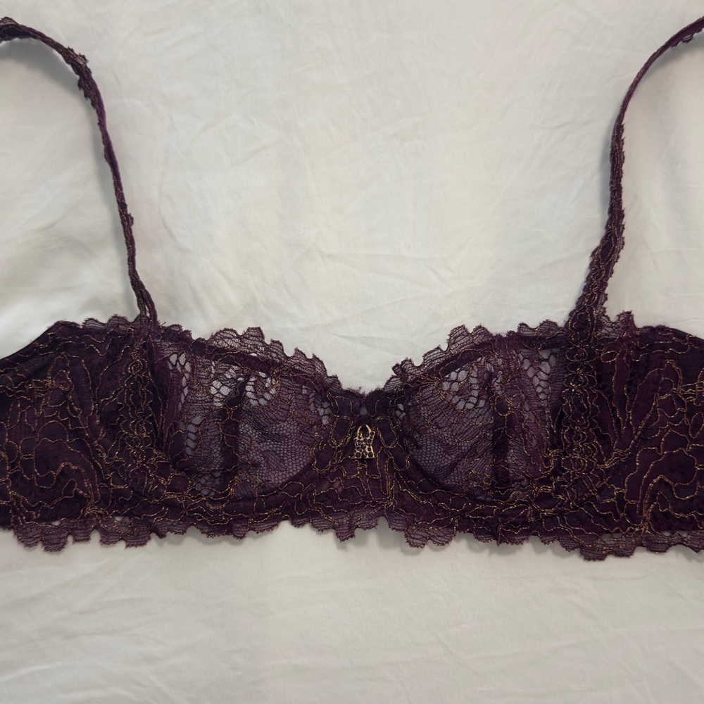 Savage x Fenty Purple Lace Bra Balconette